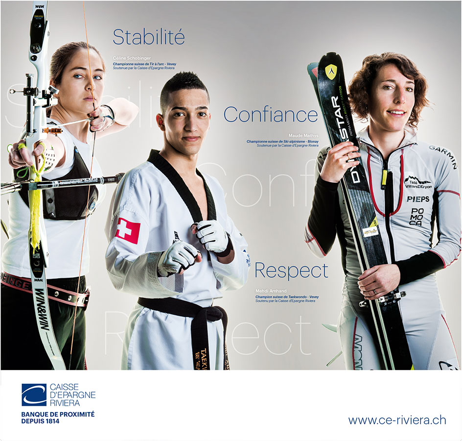 Les trois sportifs