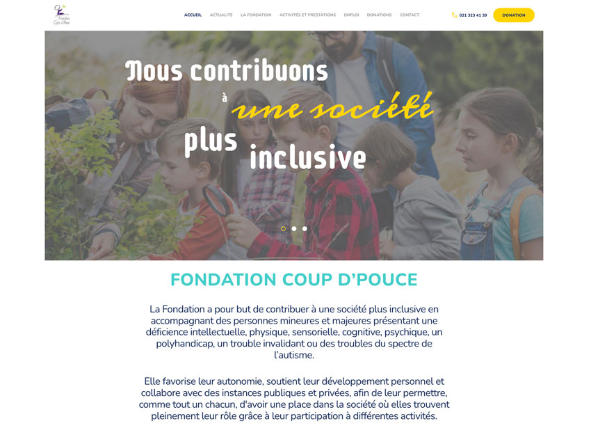 FONDATION COUP D'POUCE