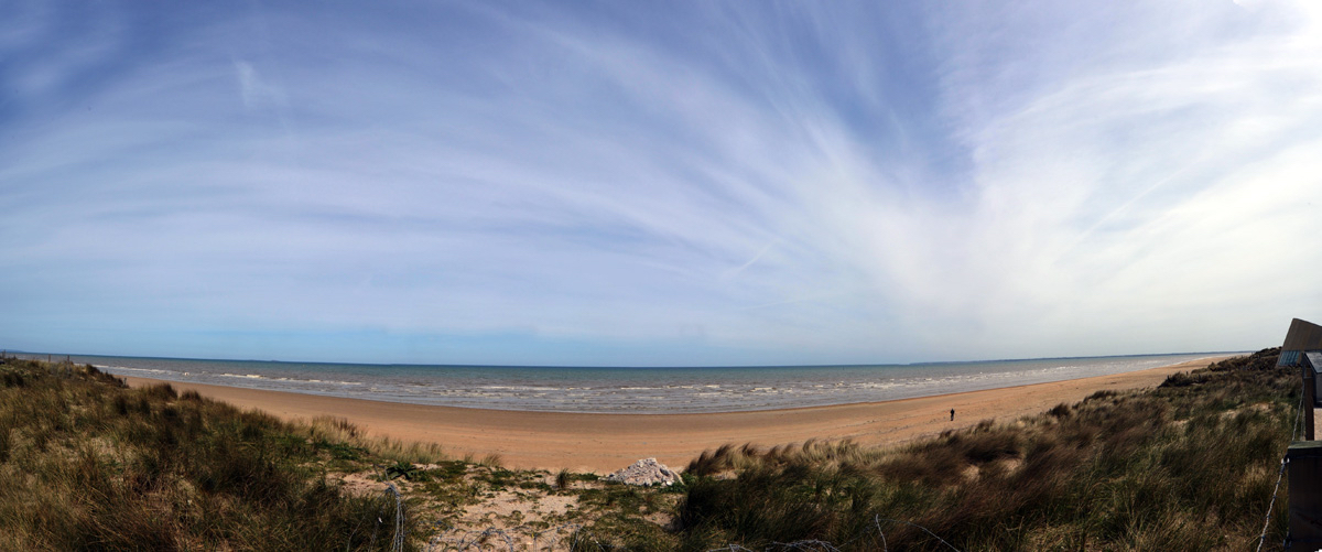 Panorama-plage du débarquement - Utah Beach -